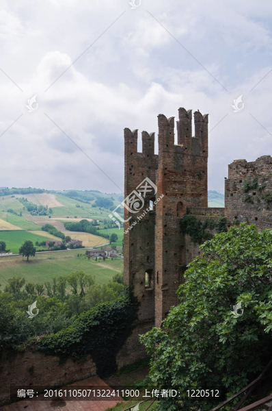 維迪城堡。公司arquato。Emilia,Romagna。意大利.