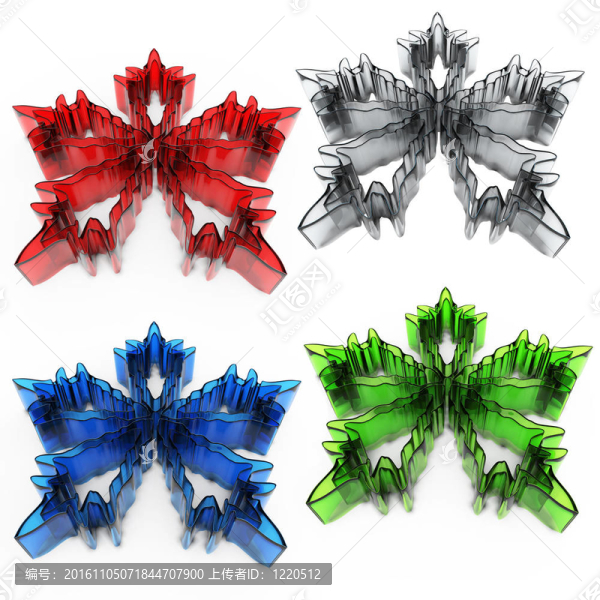 玻璃雪花3D收集