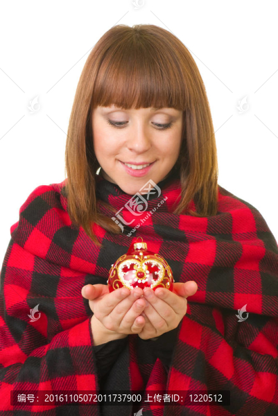 圣誕舞會的女人