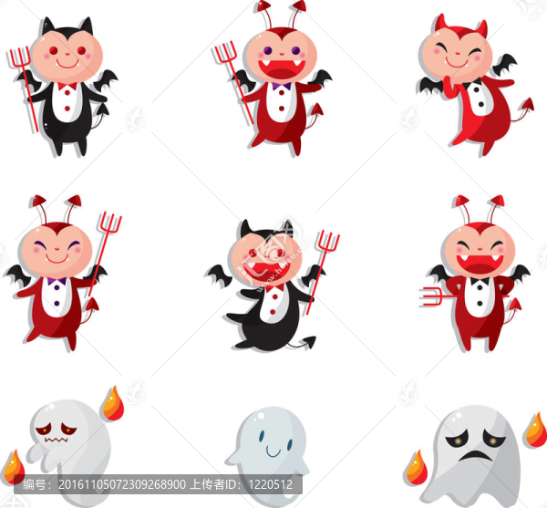 卡通魔鬼圖標(biāo)