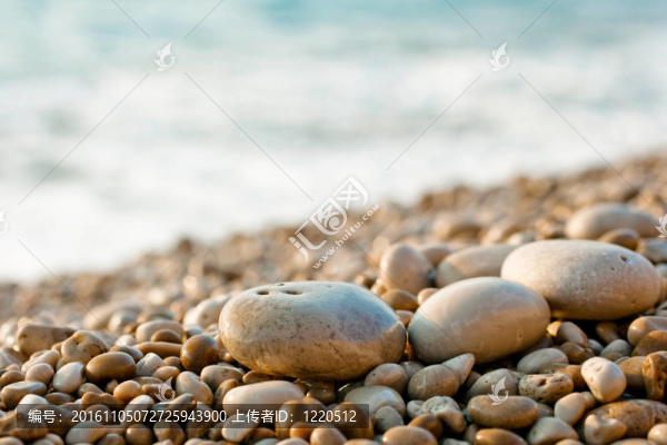 海灘上的礫石