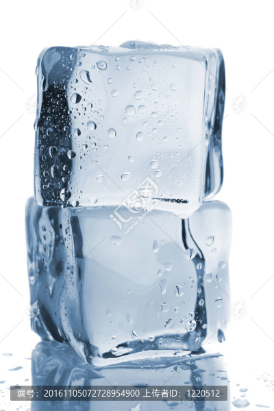 兩個(gè)水滴的冰塊