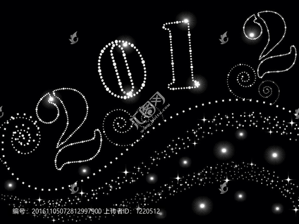 閃爍星光閃爍背景黑2012