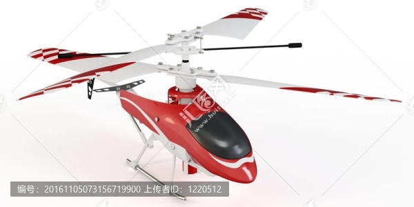 三維無線電控制直升機模型