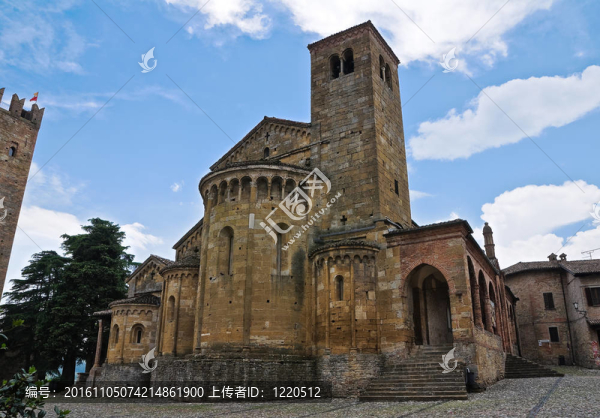 科勒加達(dá)教堂。公司arquato。Emilia,Romagna。意大利.