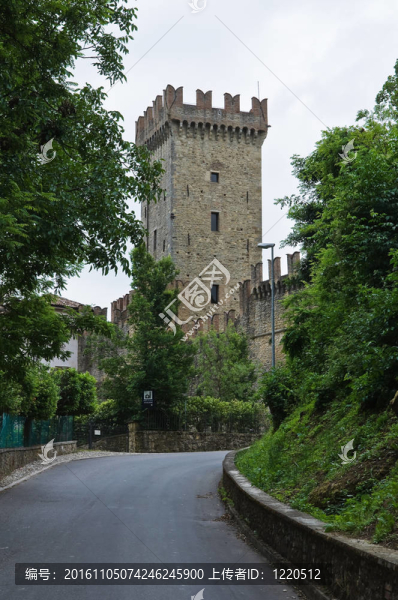 城堡威格雷諾。Emilia,Romagna。意大利.