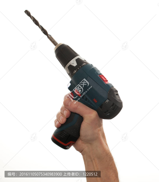 男子手持電鉆