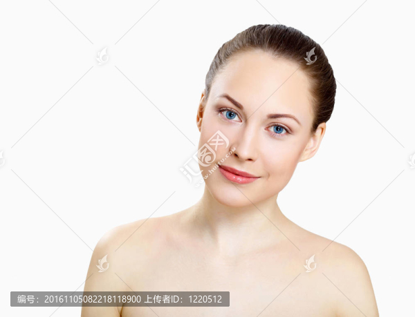美麗的年輕女人的肖像