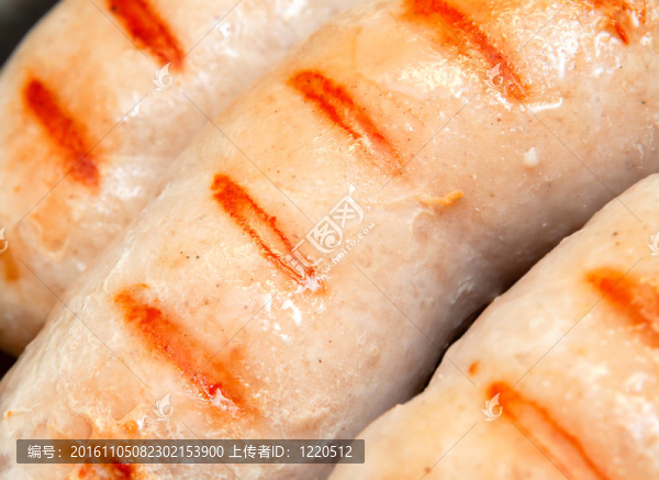 美味的烤香腸