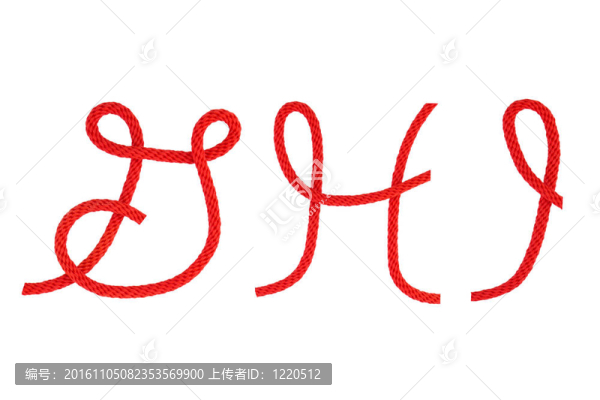 紅色的纖維繩