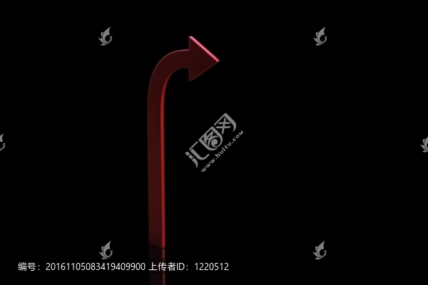 黑色背景上的箭頭。指出