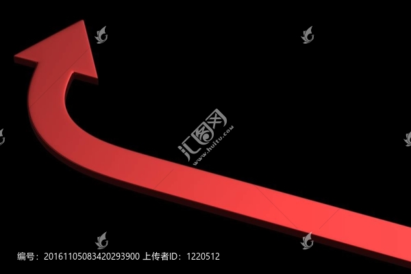 黑色背景上的箭頭。指出