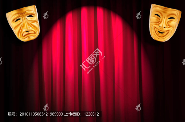 帶面具的戲劇表演概念