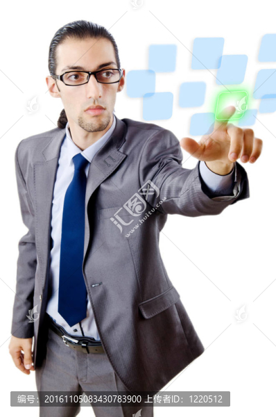 商人按虛擬按鈕
