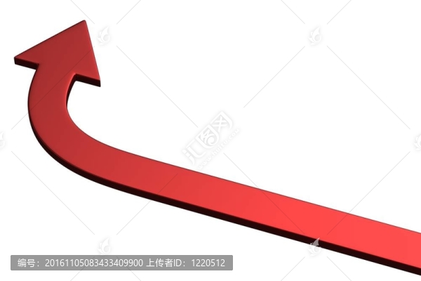 白色背景上的箭頭。指出