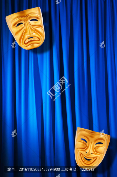 帶面具的戲劇表演概念