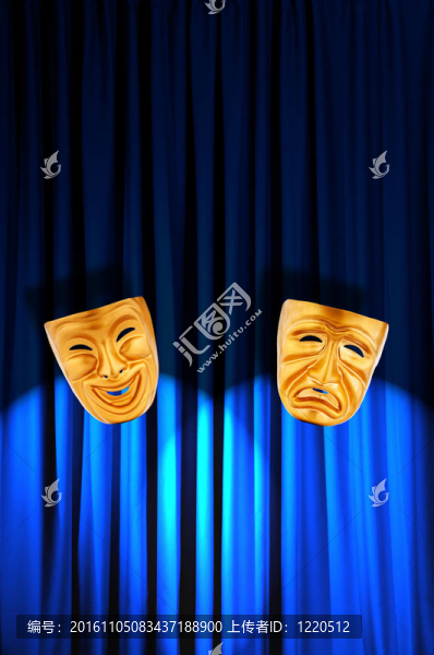 帶面具的戲劇表演概念