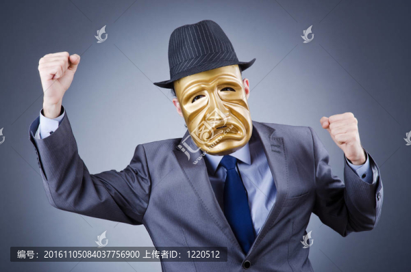商人用面具掩飾自己的身份