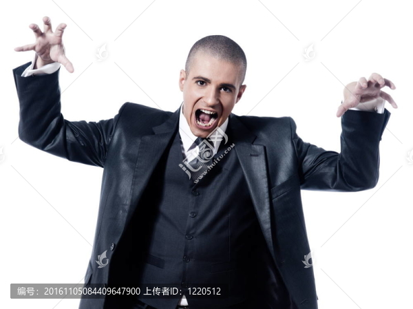 男子商人肖像歡快的微笑