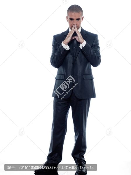 男子商人肖像歡快的微笑
