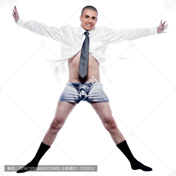男子商人肖像歡快的微笑