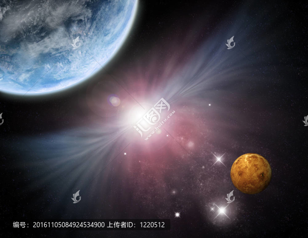 宇宙的恒星行星和星云