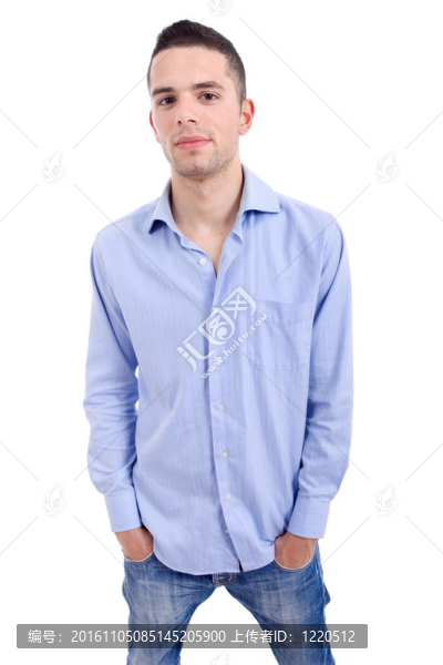 年輕的隨便的人