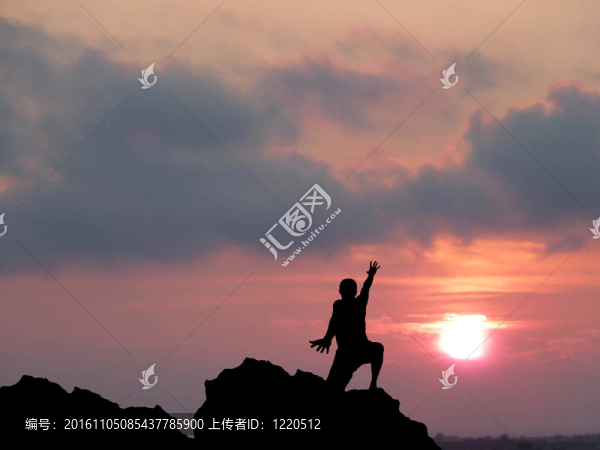 男人的剪影