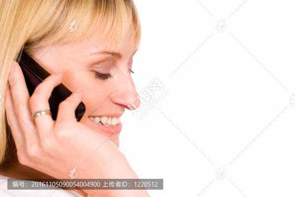 漂亮的女人說話