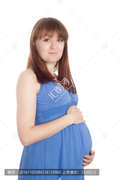 懷孕的女孩站