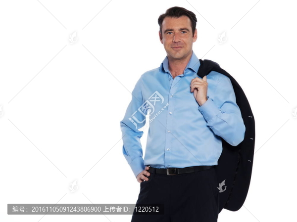 英俊商人肖像