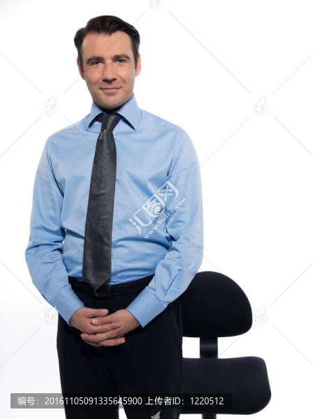 英俊商人肖像