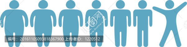 胖瘦減肥健身人