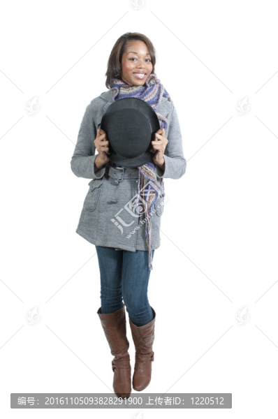 冬天穿的女人