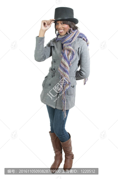 冬天穿的女人