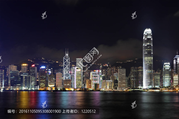 香港市的夜晚