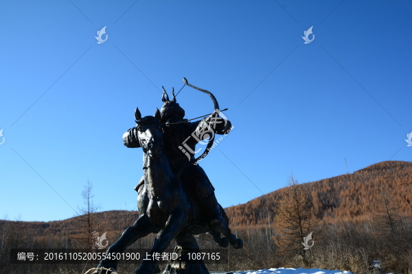 鄂倫春雕塑