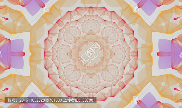 抽象花卉背景墻