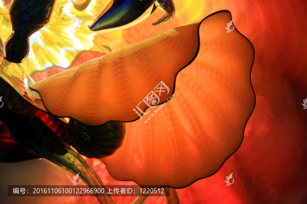 玻璃花天花板