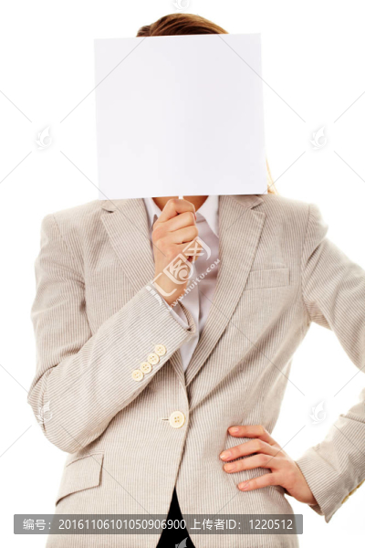 拿著海報