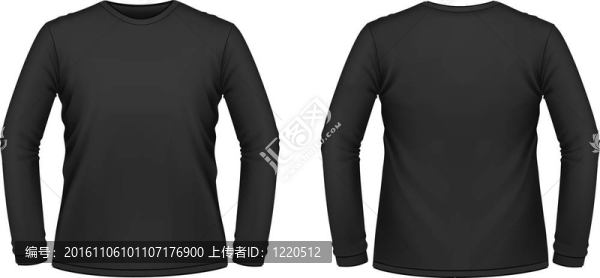 黑色長袖T恤