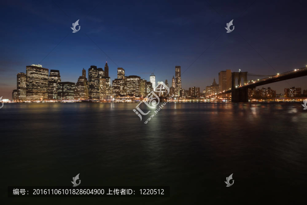 紐約天際布魯克林大橋