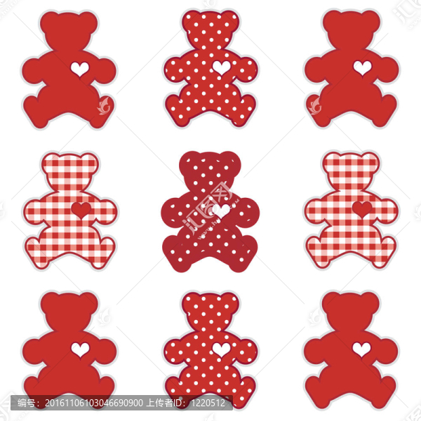 大心臟Teddy,Bears