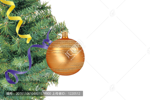 隨著圣誕新年樹上的白色圣誕節(jié)的概念