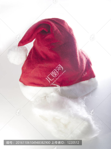 Santa,Claus,beard和帽子