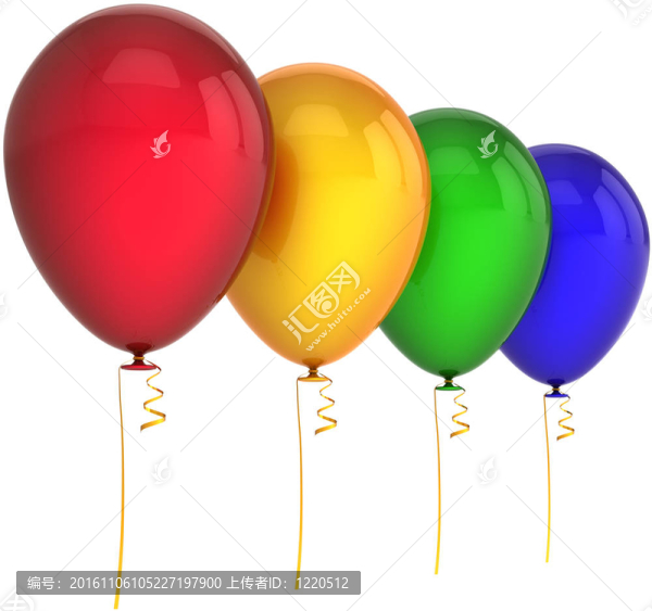 生日氣球四種顏色