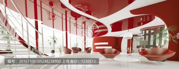 現(xiàn)代室內(nèi)公寓全景3D渲染