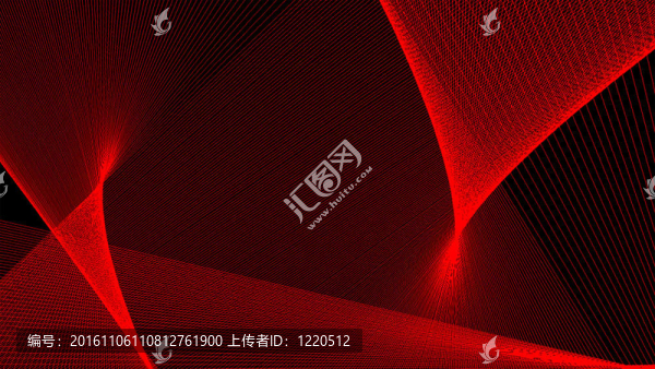 紅色線條扭曲