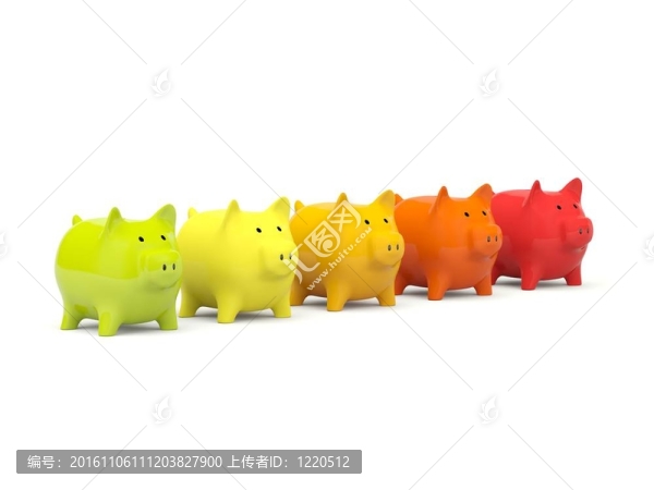 白色的小豬銀行