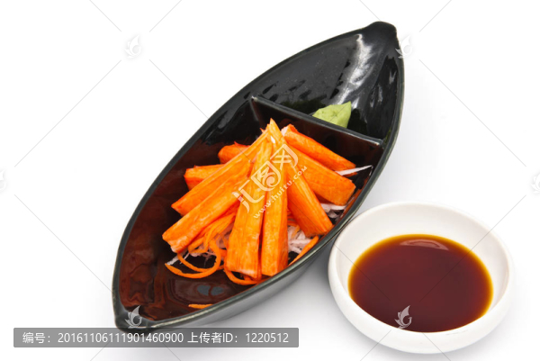 日本菜風(fēng)格；醬蟹棒和芥末